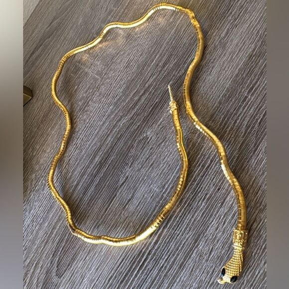 Bohemian snake wire necklace A297 - Picture 3 of 3